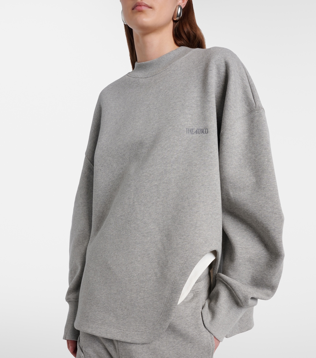Oversize-Sweatshirt aus Baumwoll-Jersey | The Attico