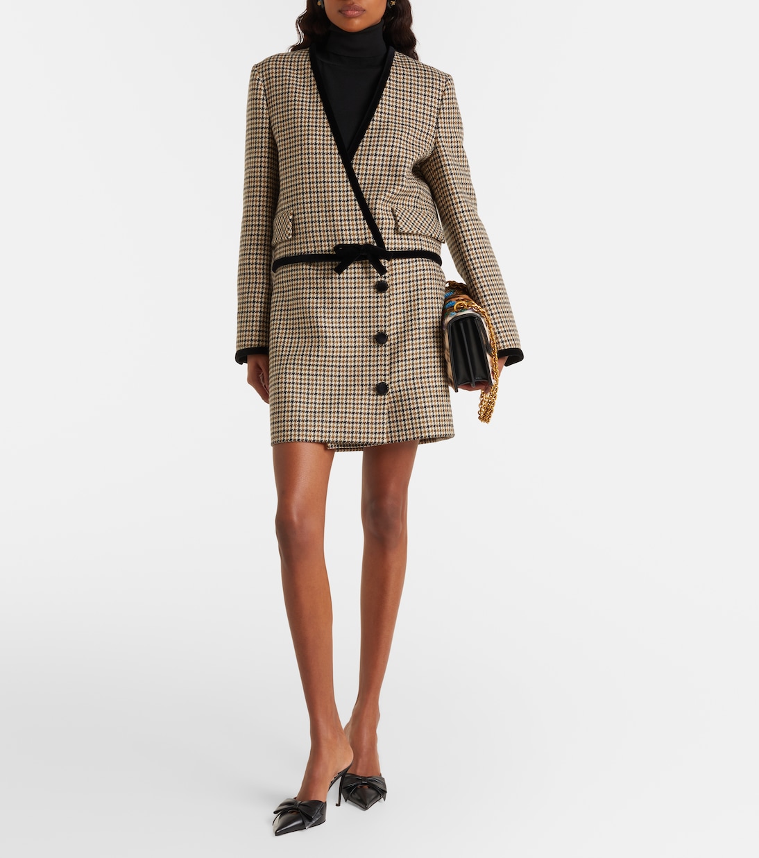 Minirock aus Schurwolle | Valentino