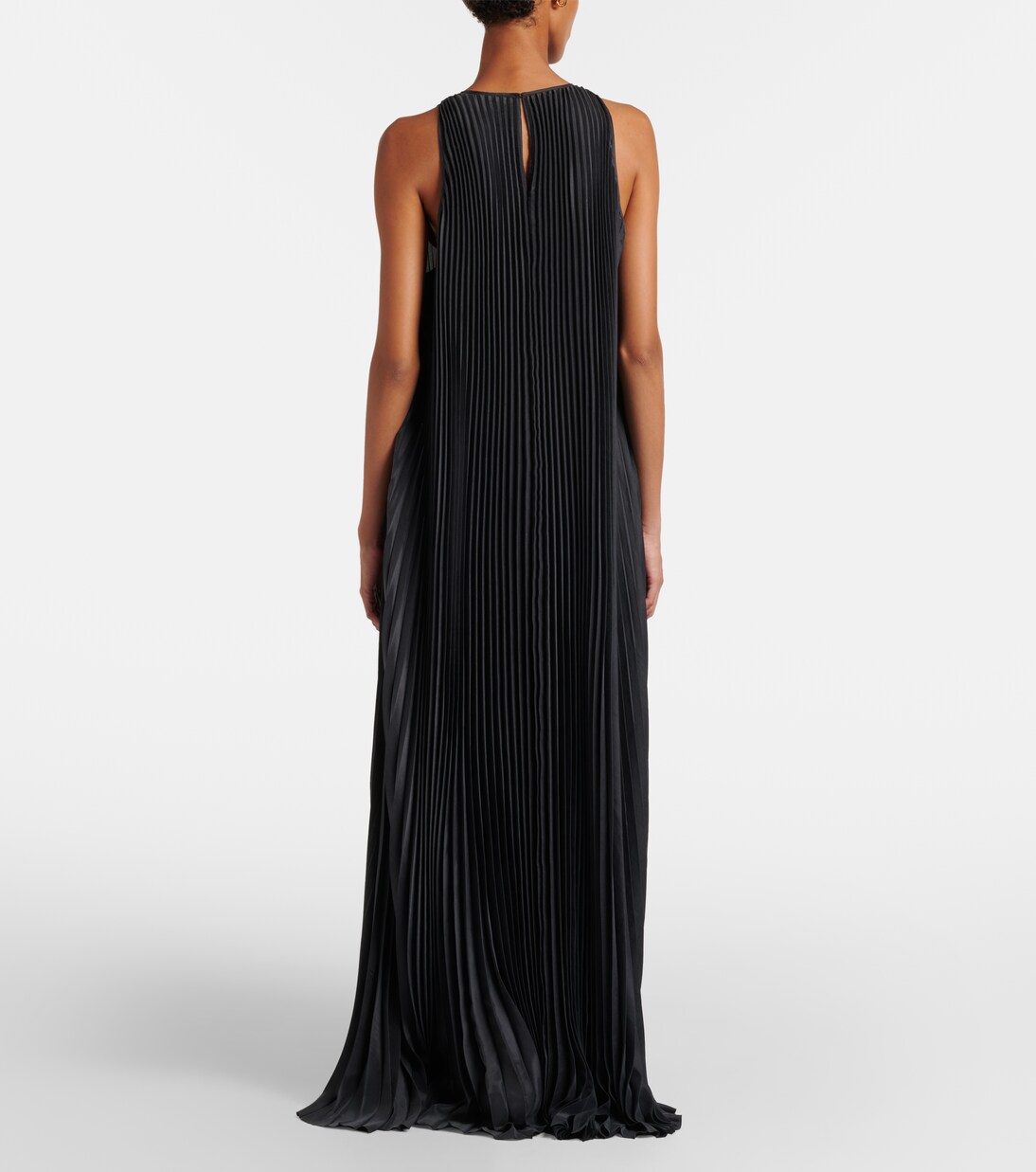 Chenes pleated halterneck maxi dress | Joseph