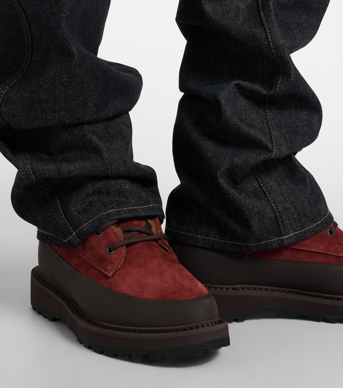 Dolomite shearling-lined suede combat boots | Le Monde Béryl