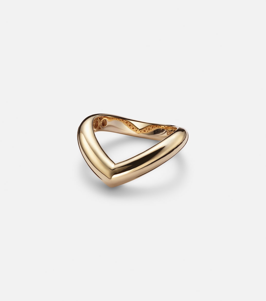 Drop Link Medium 18kt gold ring | Engelbert