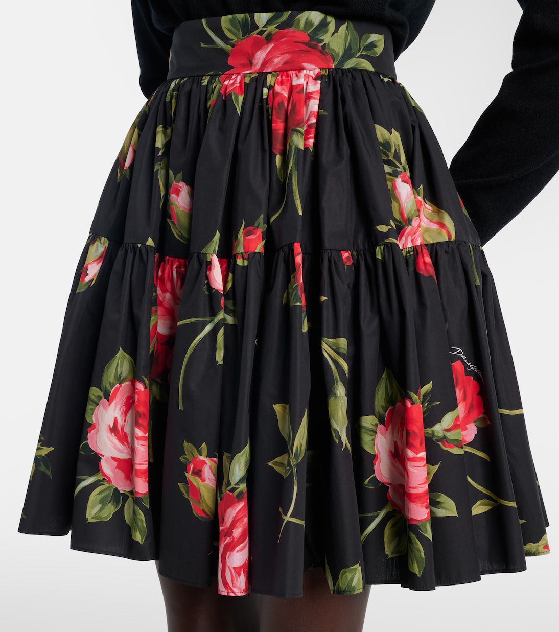 Bedruckter Minirock aus Baumwolle | Dolce&Gabbana