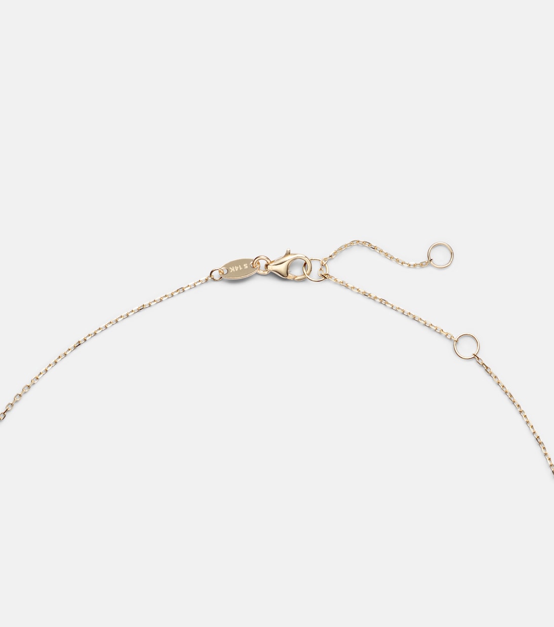 Full Volume 14kt gold (585/1000) necklace with sapphire and diamond | Stone and Strand