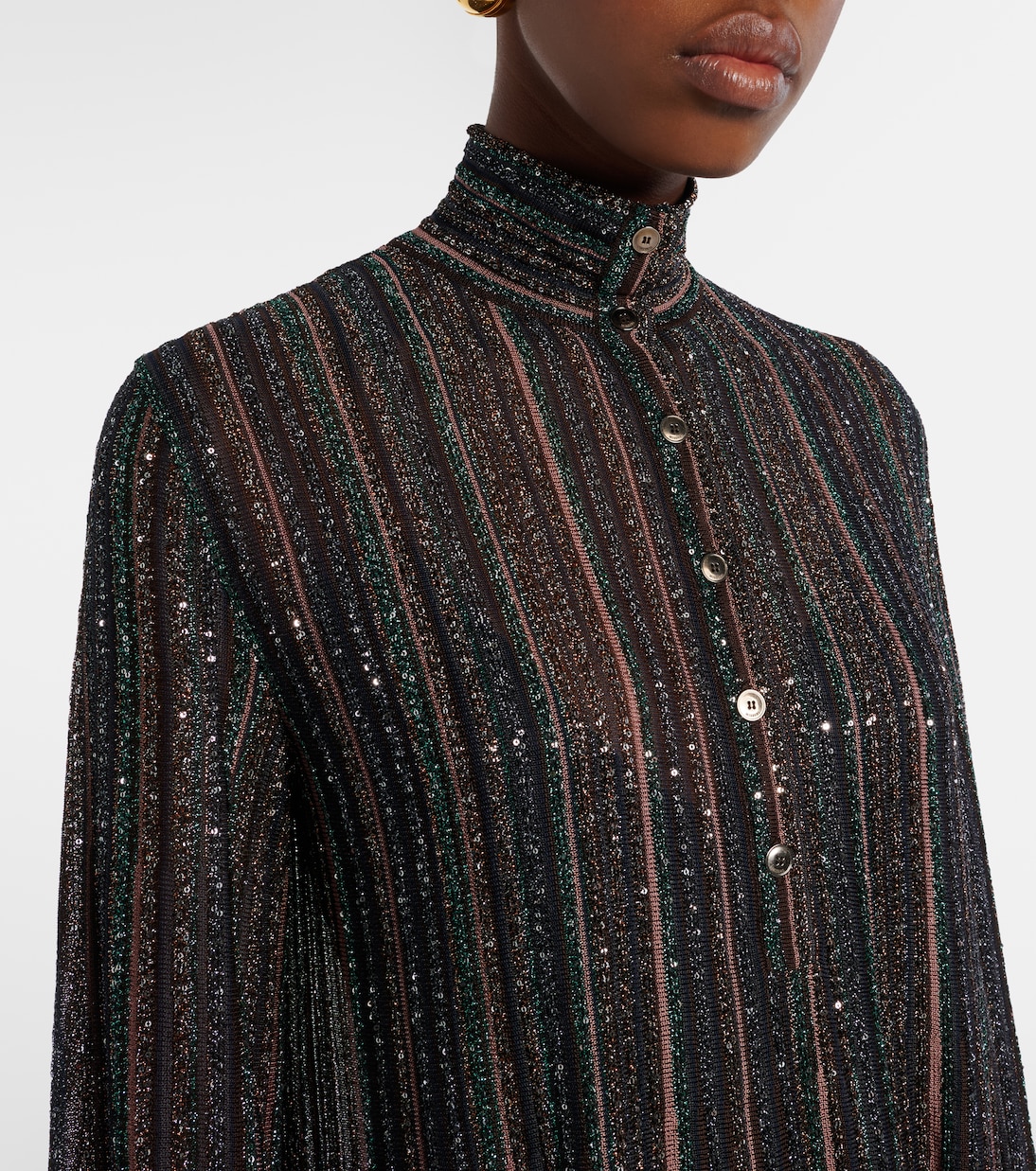 Robe longue en lamé à sequins | Missoni