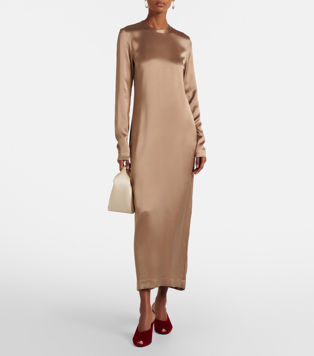 Satin maxi dress | Toteme