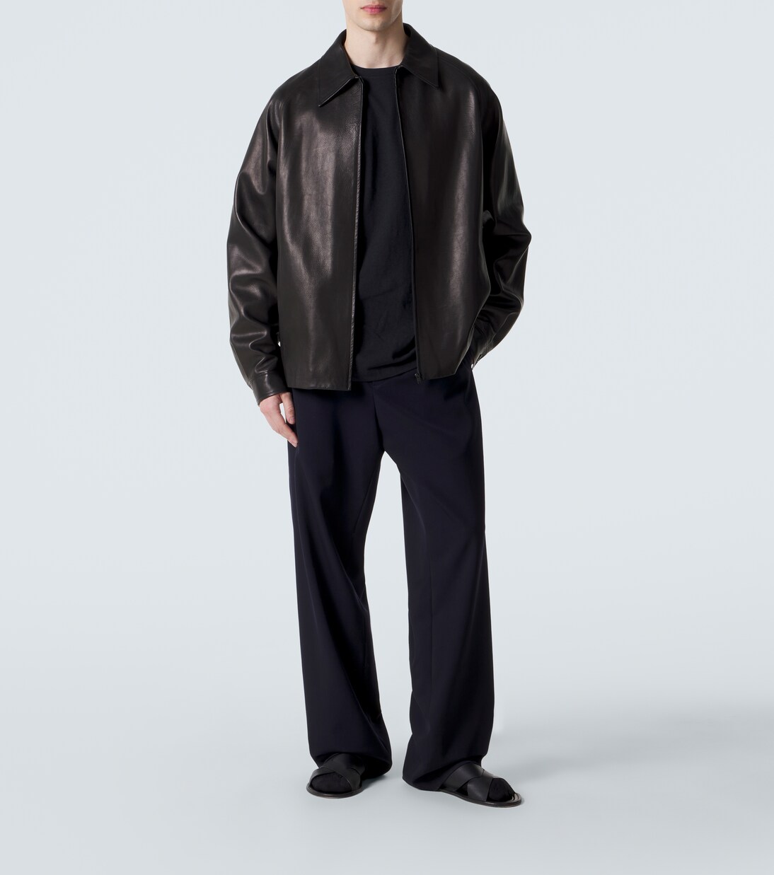 Ari wool wide-leg pants | The Row