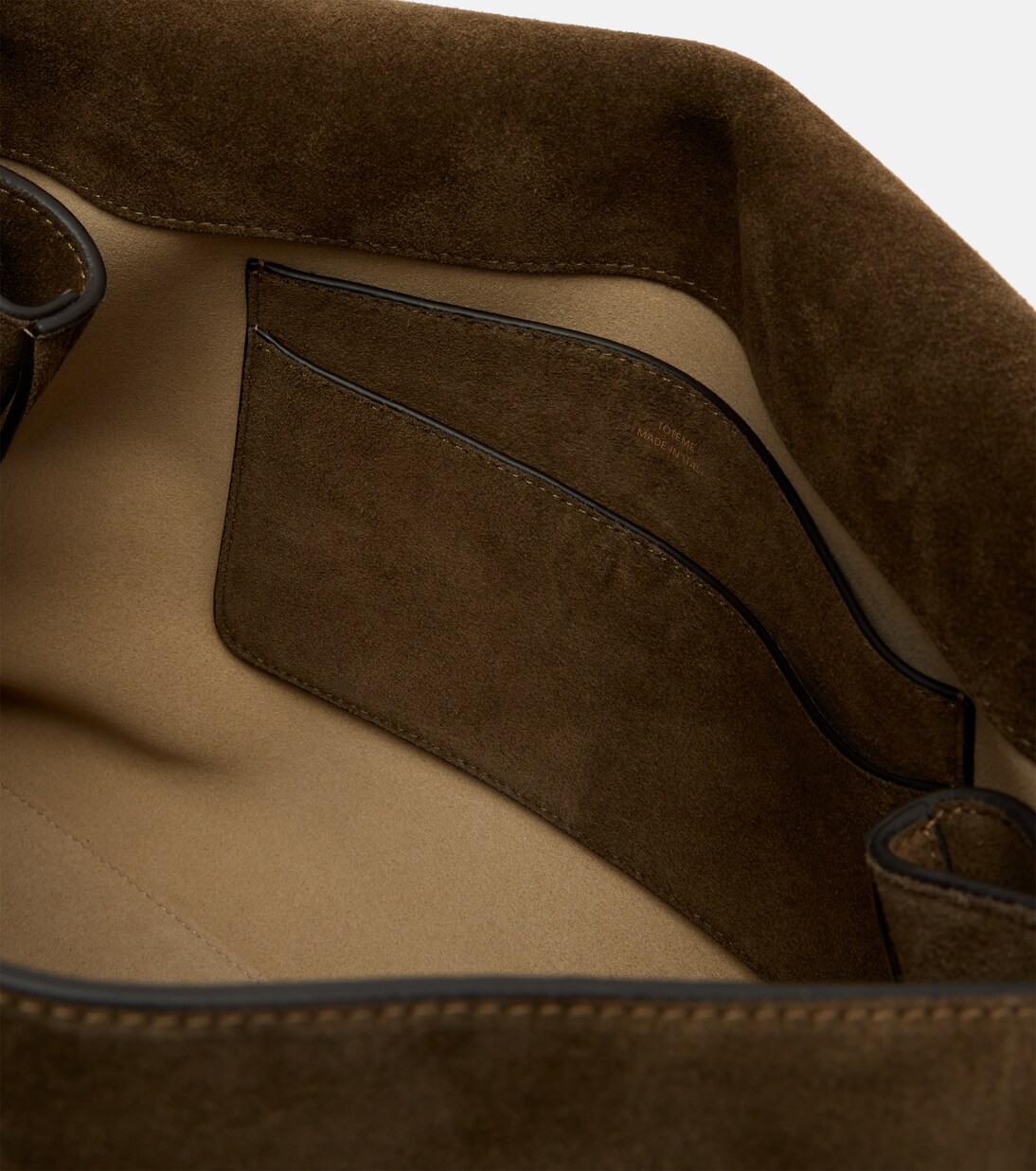 T-Lock suede shoulder bag | Toteme