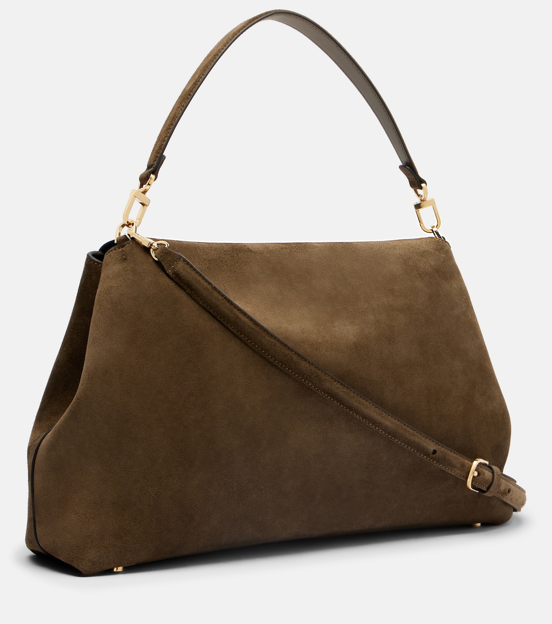 T-Lock suede shoulder bag | Toteme