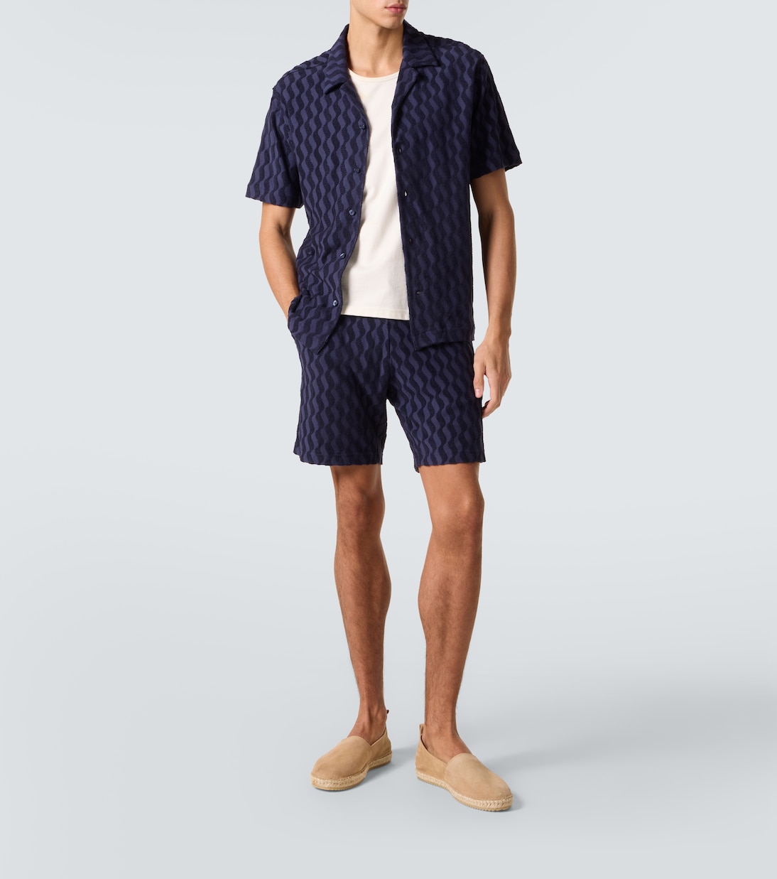 Roberto cotton-blend terry cuban shirt | Frescobol Carioca