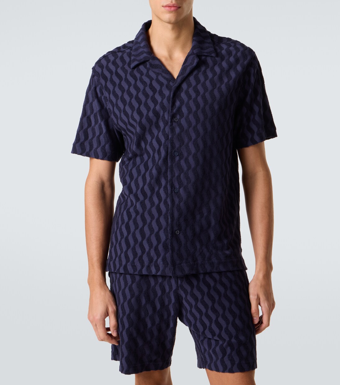Roberto cotton-blend terry cuban shirt | Frescobol Carioca