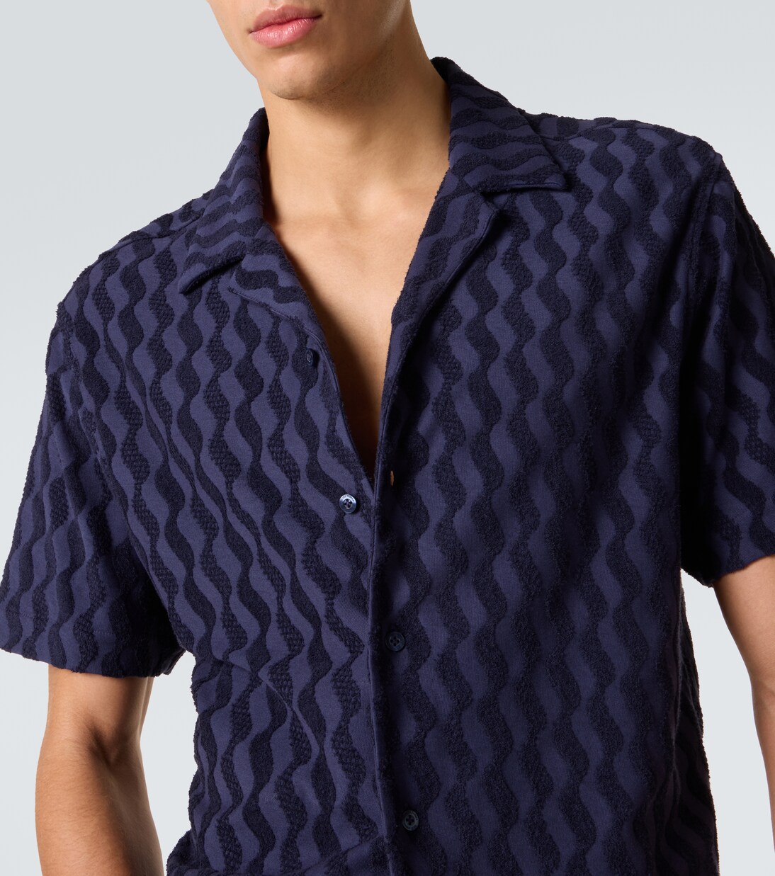 Roberto cotton-blend terry cuban shirt | Frescobol Carioca