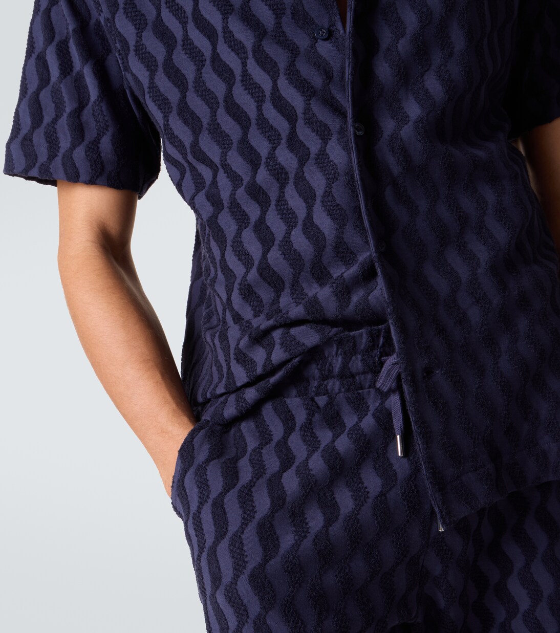 Roberto cotton-blend terry cuban shirt | Frescobol Carioca