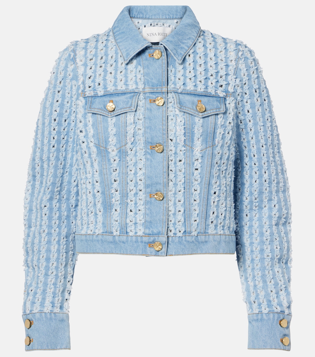 Striped denim jacket | Nina Ricci
