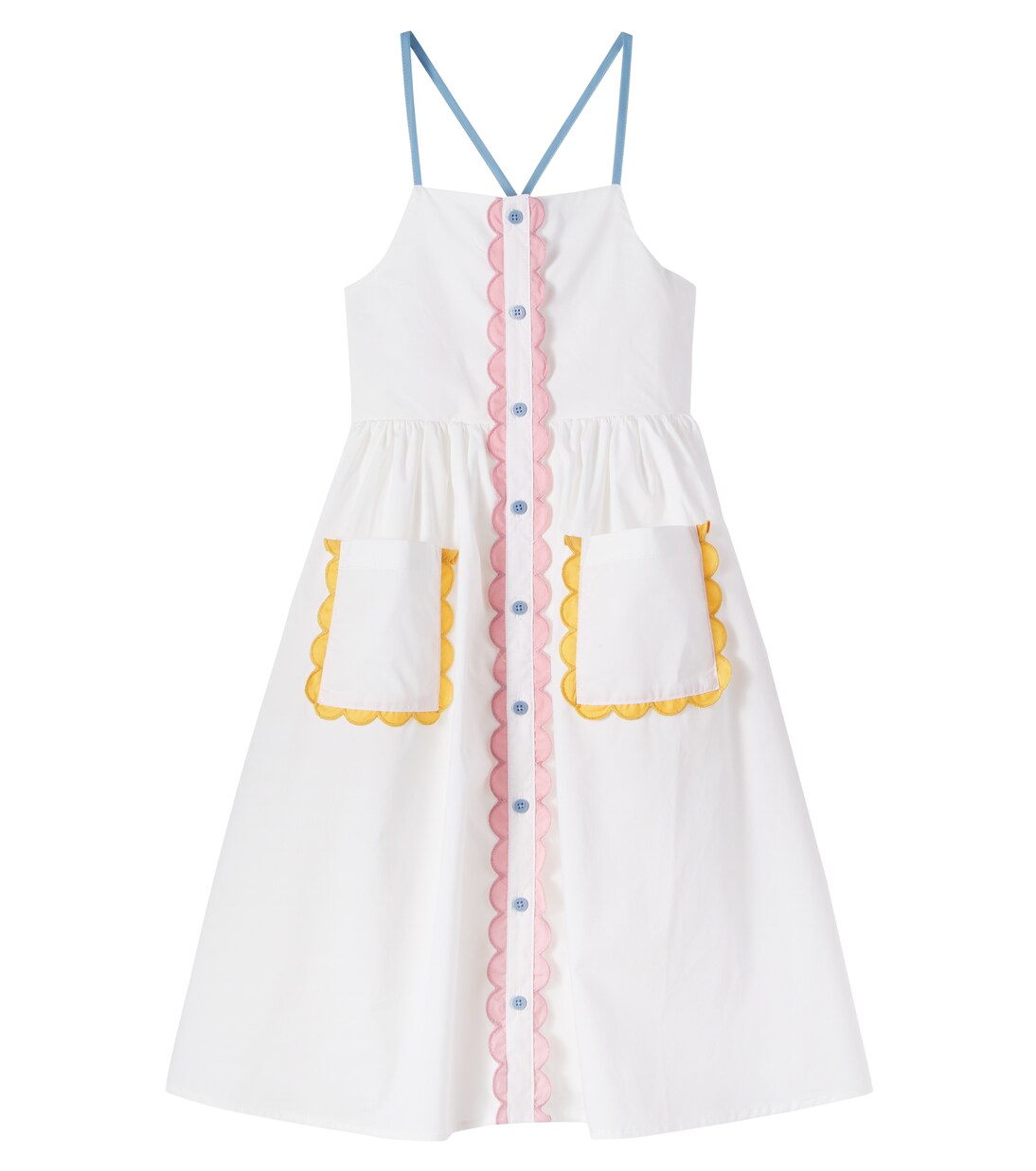 Scalloped cotton dress | Stella McCartney Kids