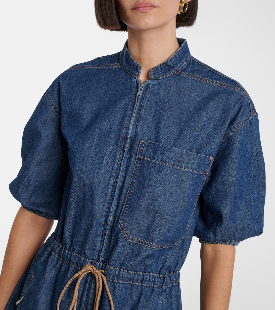 Akerman牛仔迷你连衣裙 | Veronica Beard