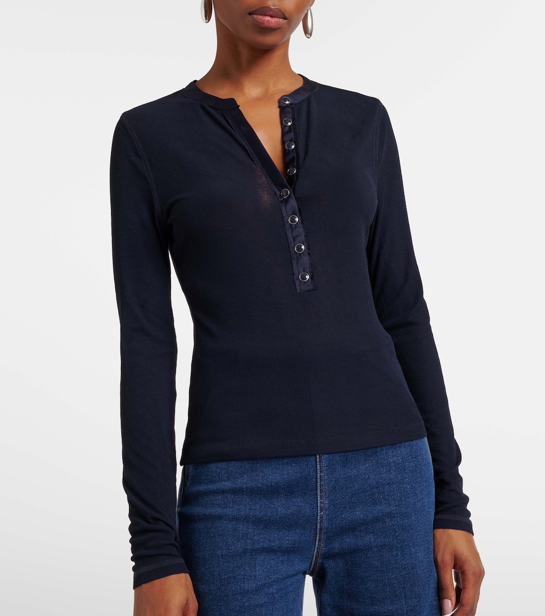 Henley-Top Drexler aus Rippstrick | Veronica Beard