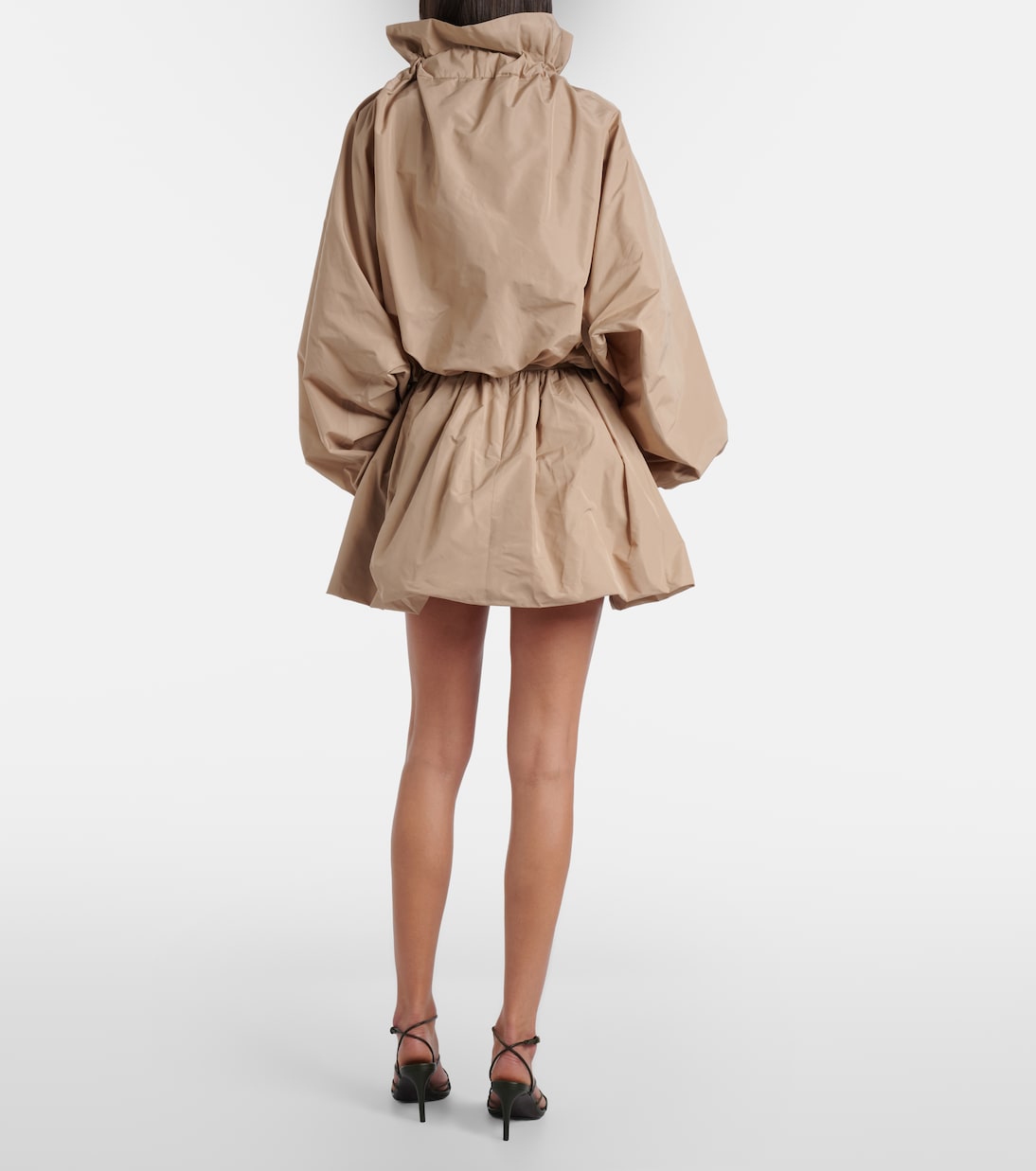 Minifalda de faya fruncida | Patou