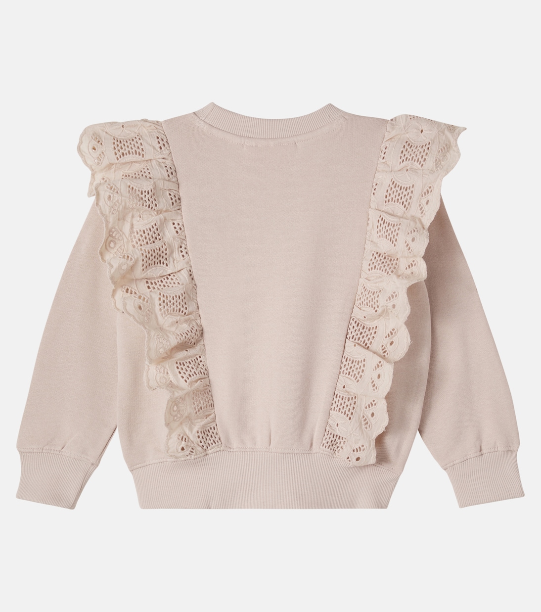 Maro lace-trimmed cotton jersey sweatshirt | Molo
