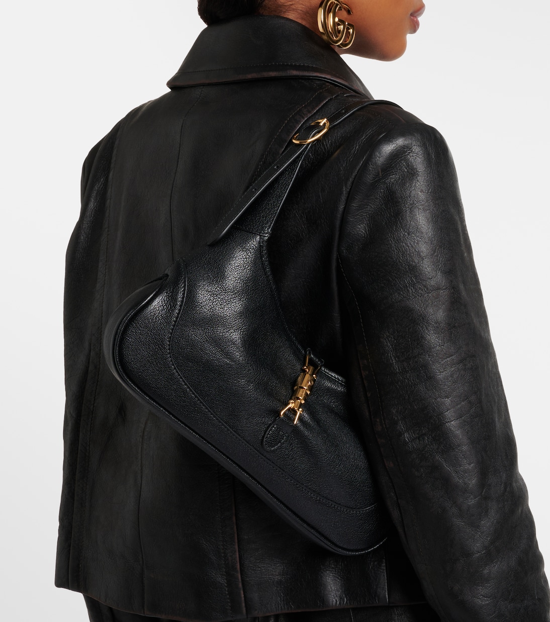 Schultertasche Jackie Slim Small aus Leder | Gucci