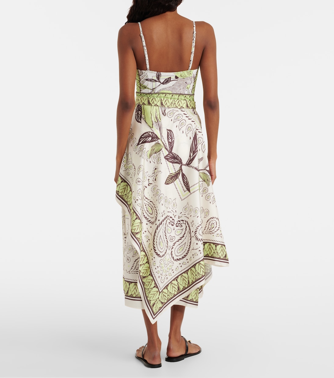 Bedruckter Midirock aus Seidensatin | Tory Burch