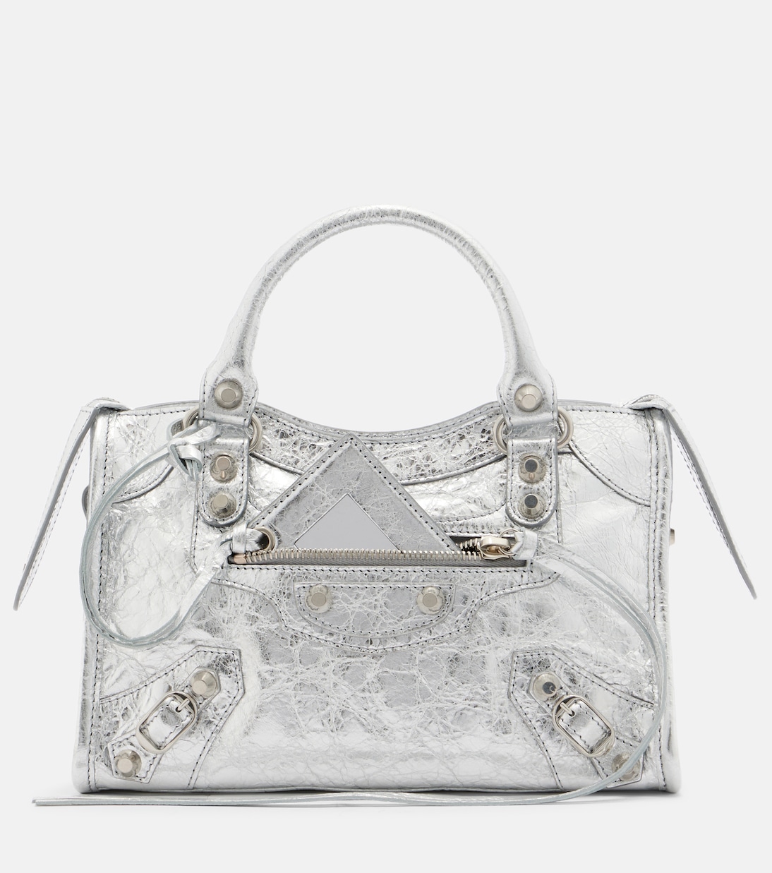 Le City Small metallic leather tote bag | Balenciaga