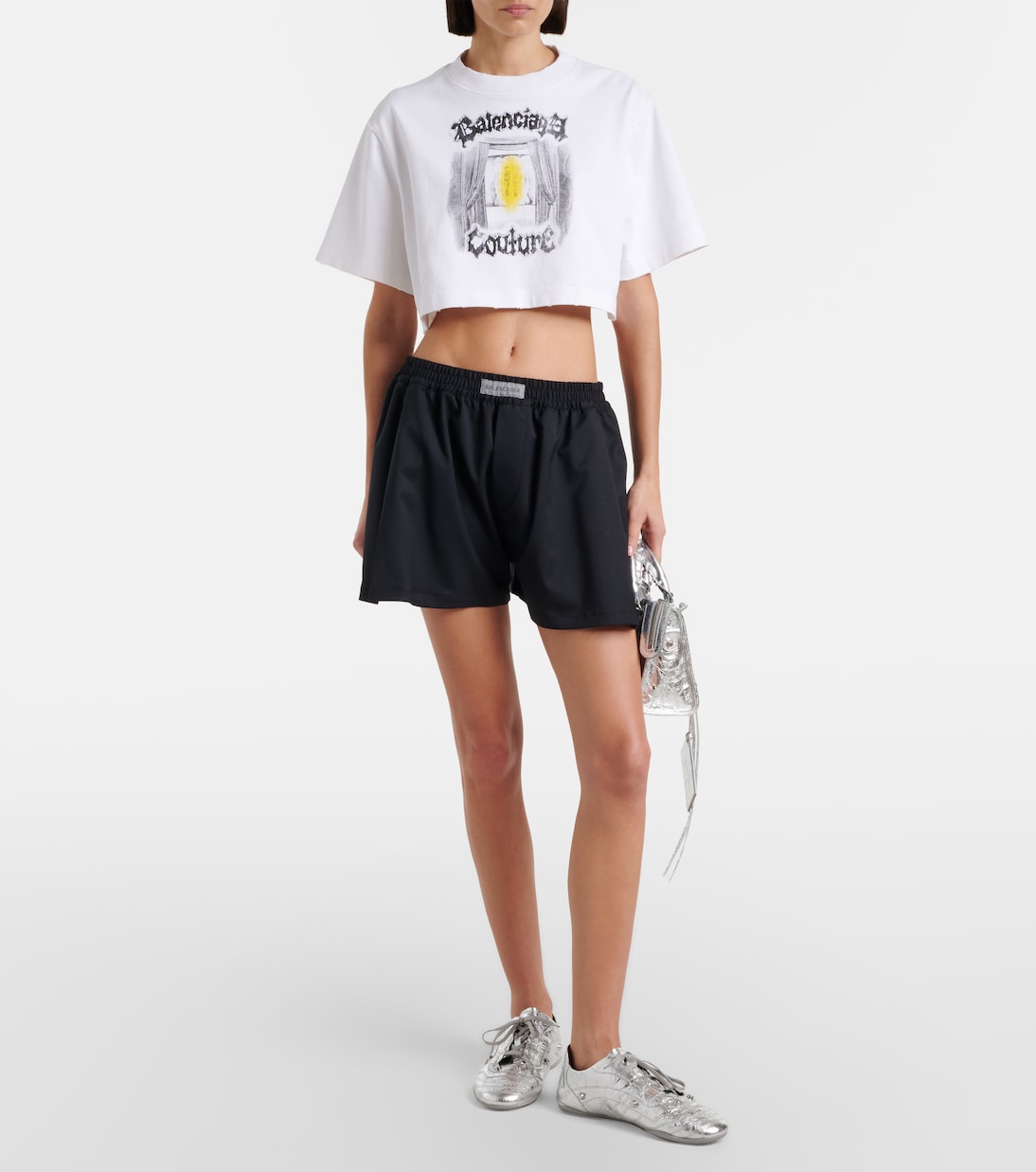 Le City Small metallic leather tote bag | Balenciaga