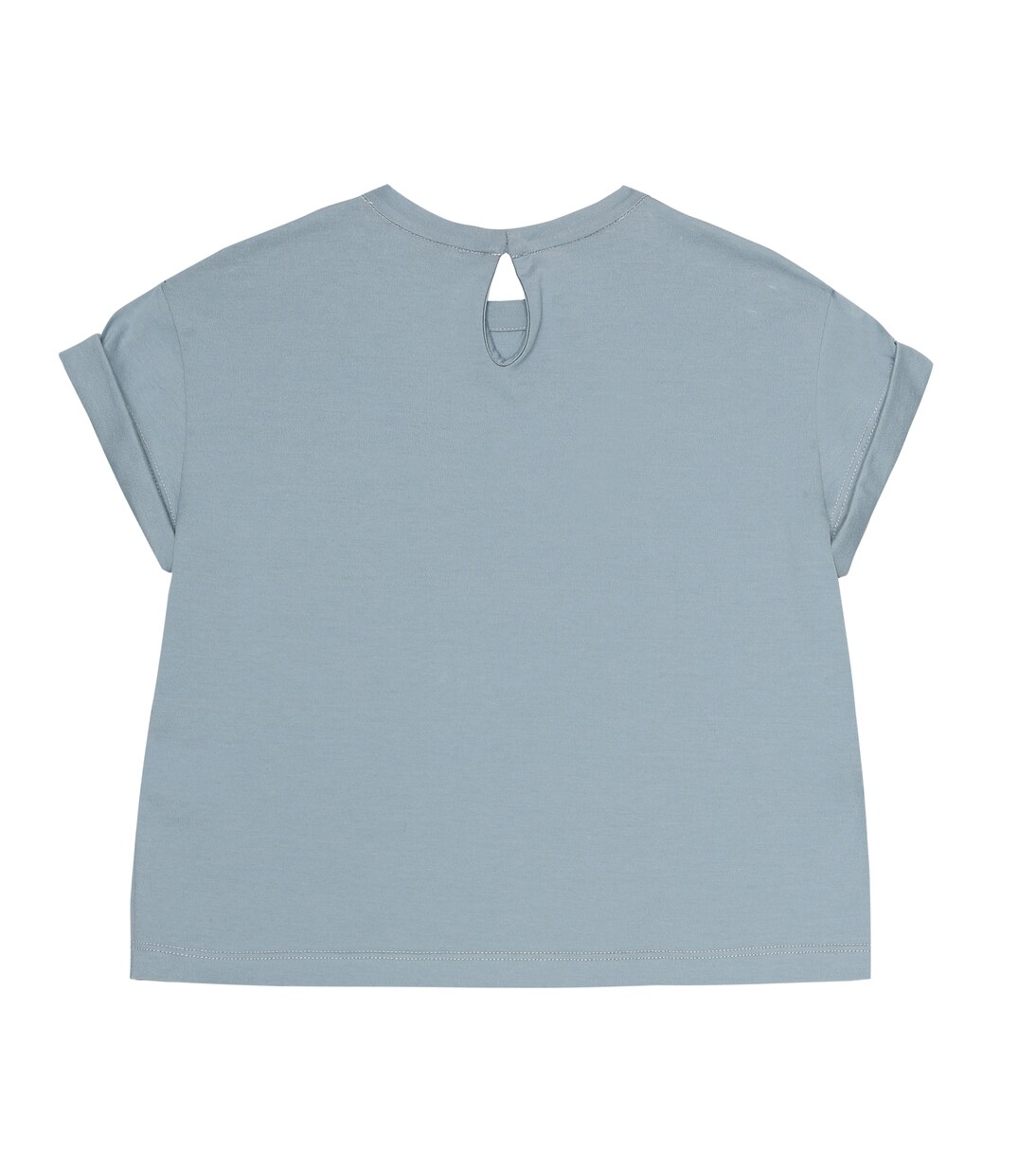 Besticktes T-Shirt aus Baumwolle | Brunello Cucinelli Kids