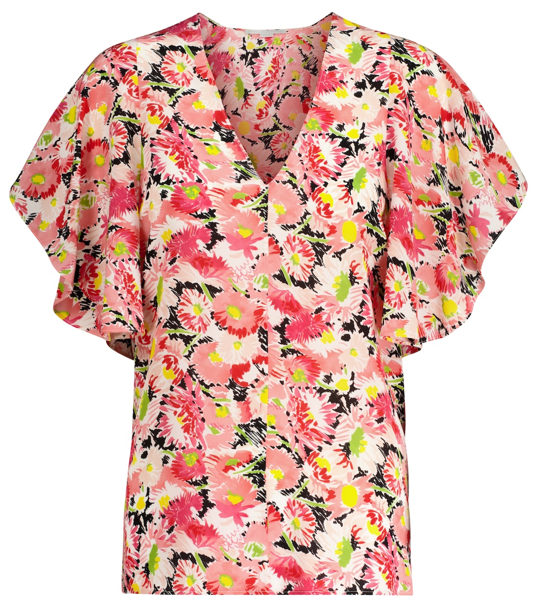 Bedrucktes Top aus Crêpe de Chine | Stella McCartney