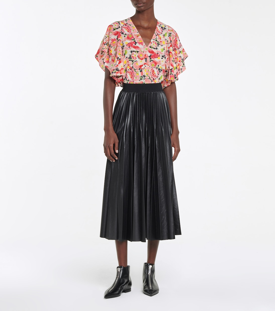 Bedrucktes Top aus Crêpe de Chine | Stella McCartney