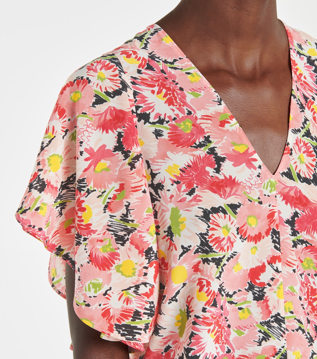 Bedrucktes Top aus Crêpe de Chine | Stella McCartney