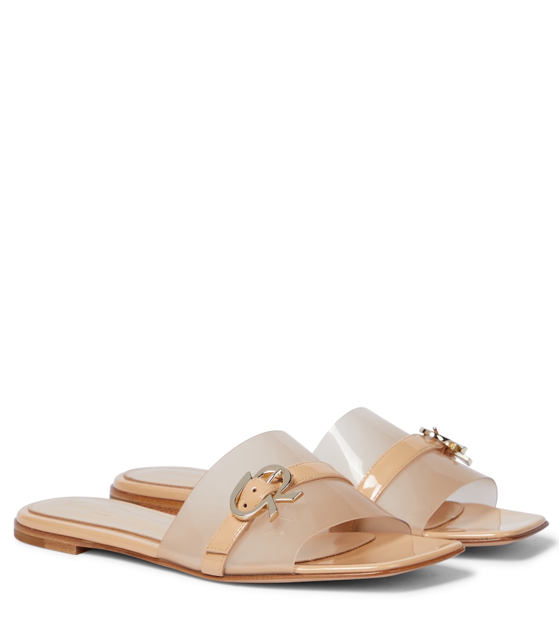 Pantoletten Gemini mit Lackleder | Gianvito Rossi