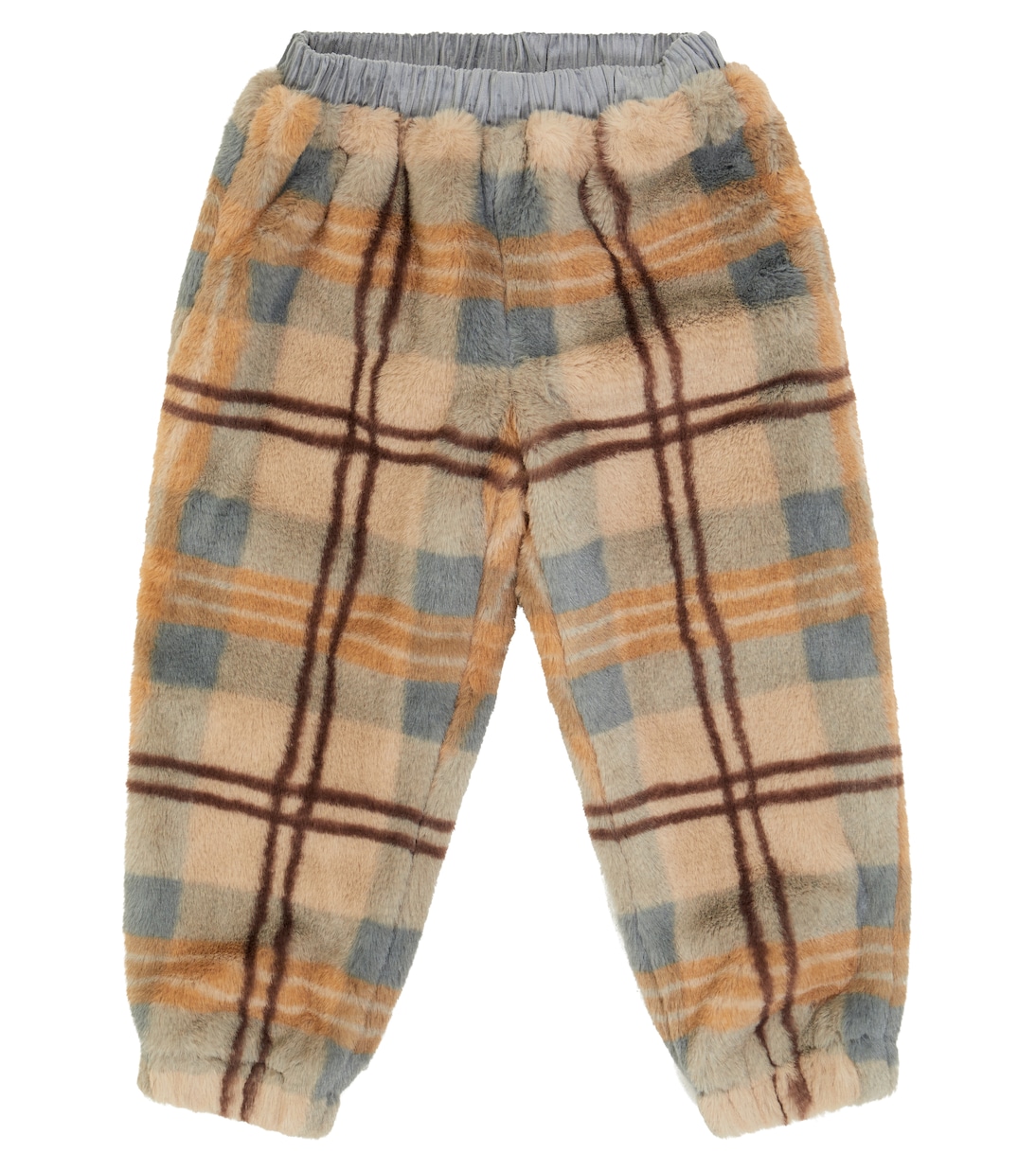 Checked faux fur sweatpants | Paade Mode