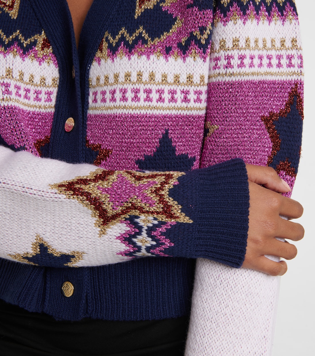 Cropped-Cardigan aus Jacquard | Rabanne