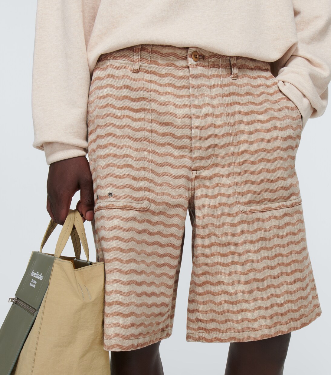 Shorts de algodón estampados | Acne Studios