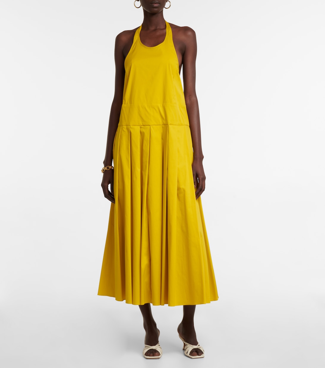 Robe midi Perseo en coton mélangé | 'S Max Mara