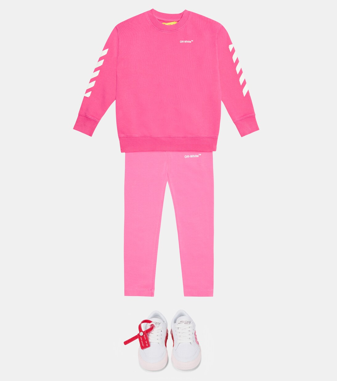 Felpa in cotone con stampa | Off-White Kids