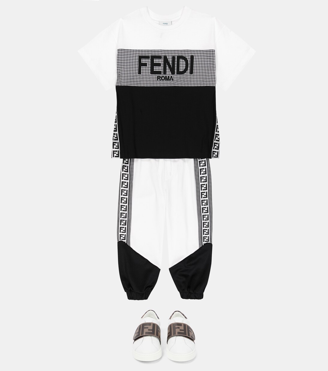 Logo cotton jersey T-shirt | Fendi Kids