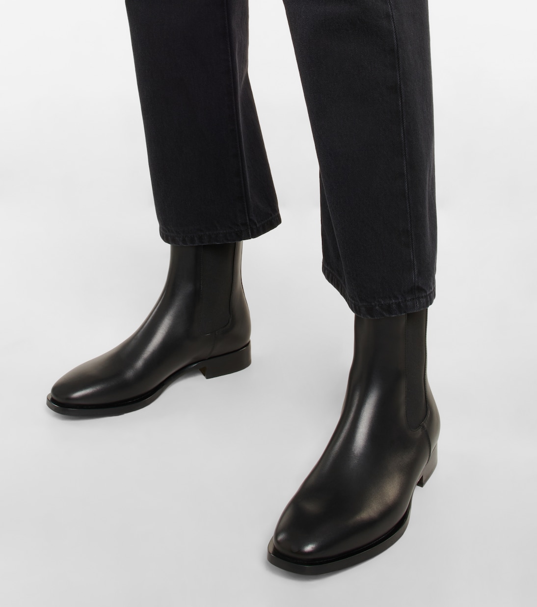 Bottines Chelsea Grunge en cuir | The Row