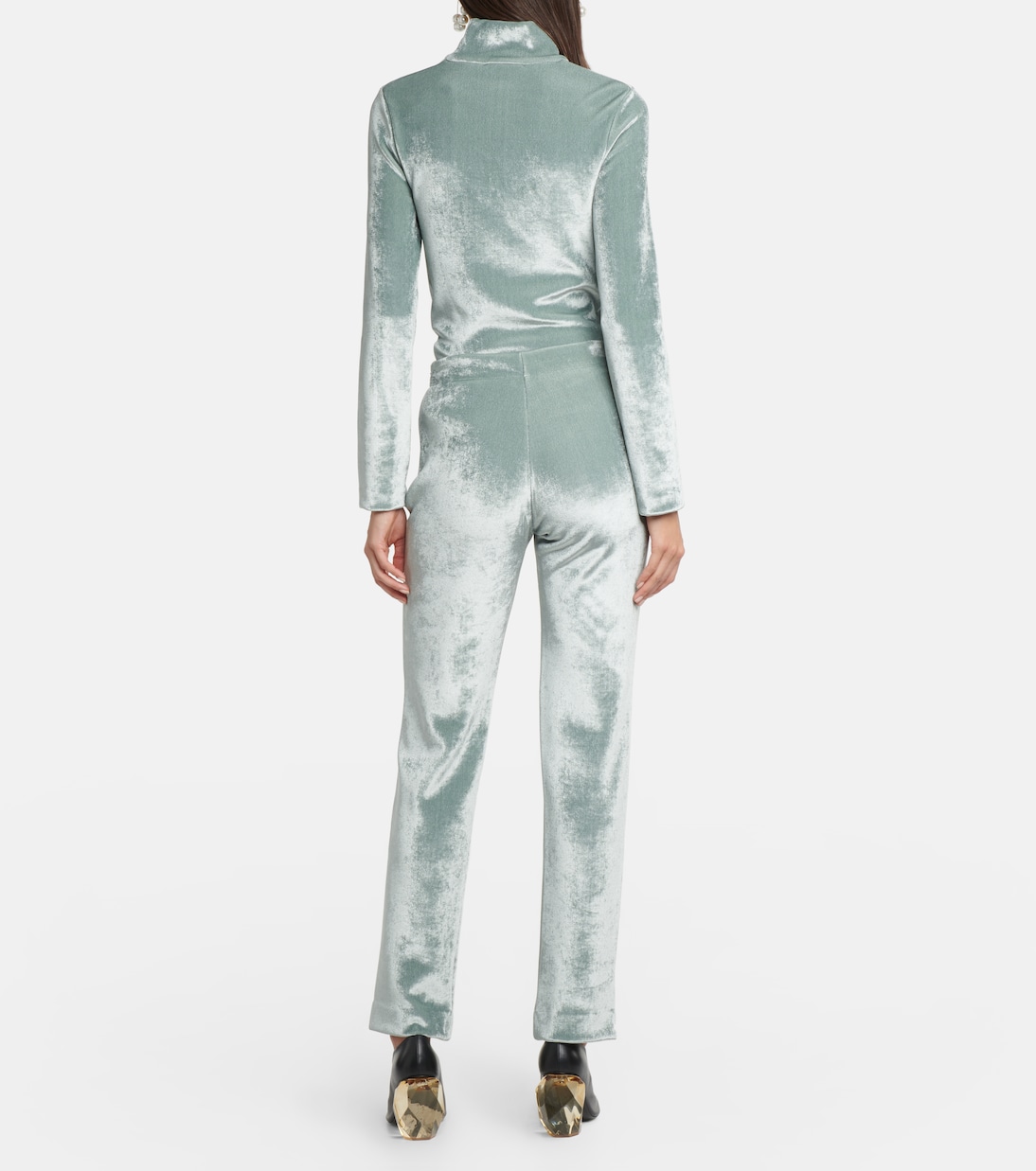 Pantalones rectos en mezcla de lana | Jil Sander