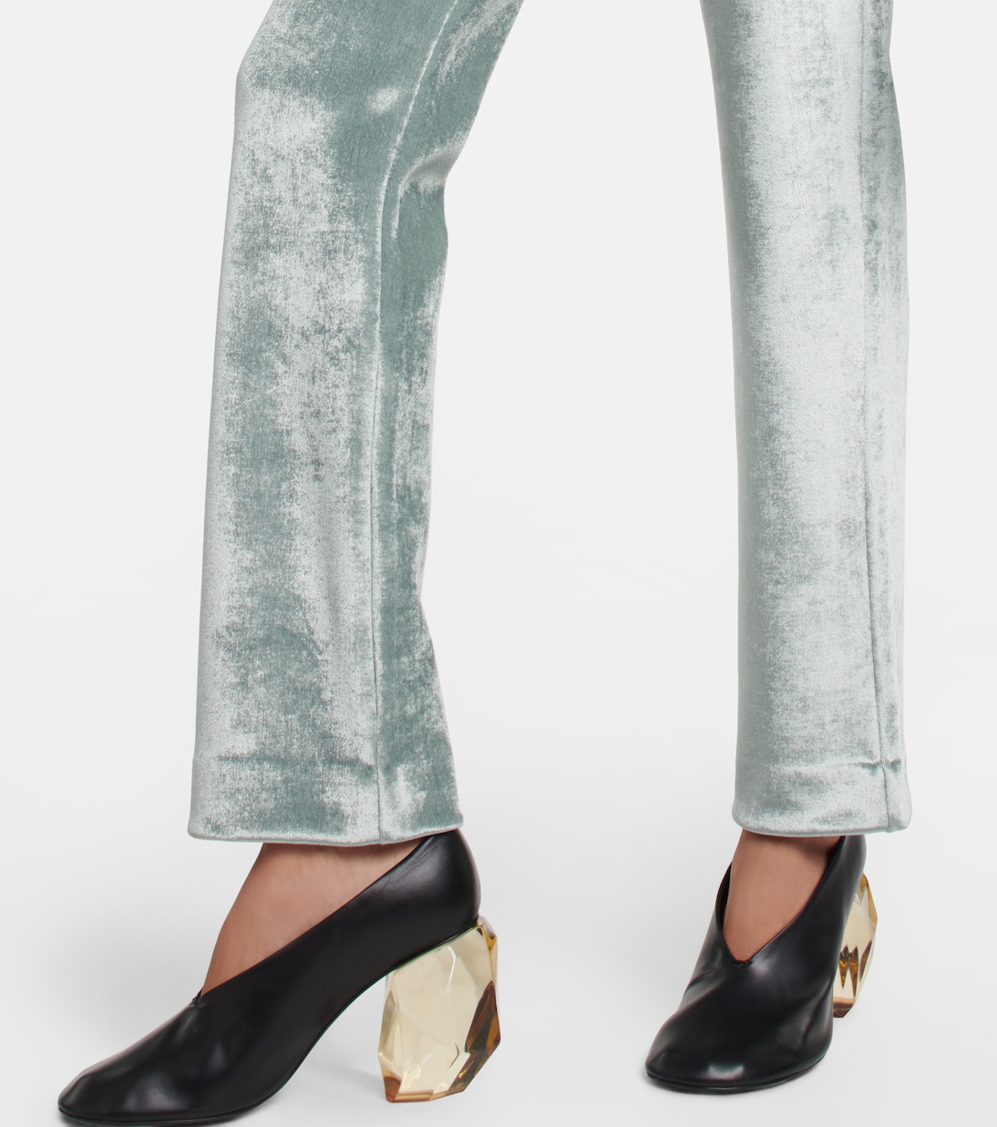 Pantalones rectos en mezcla de lana | Jil Sander