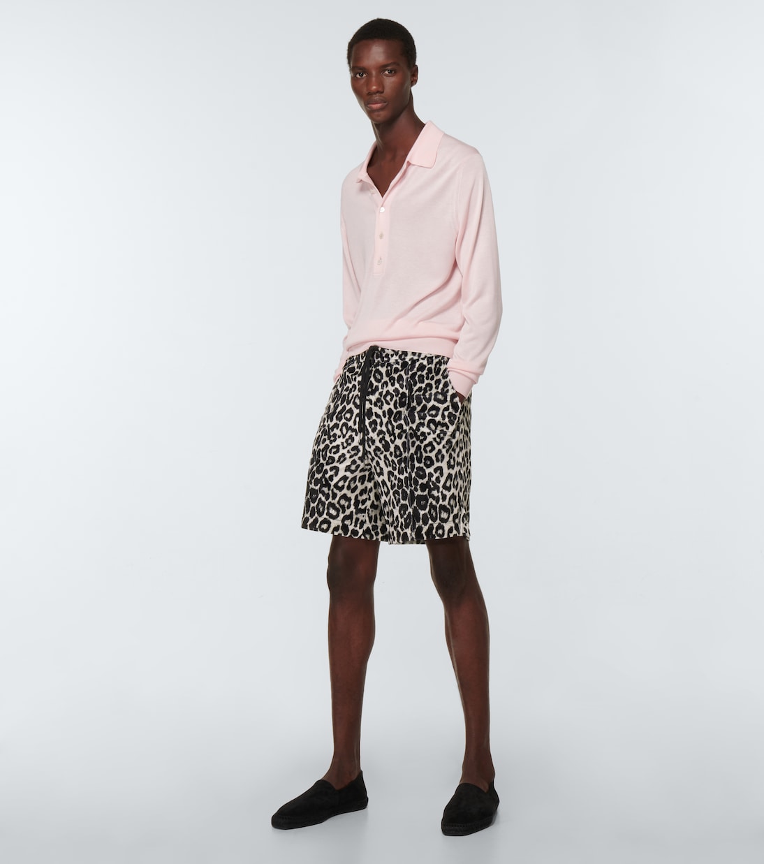 Shorts con estampado de leopardo | Tom Ford