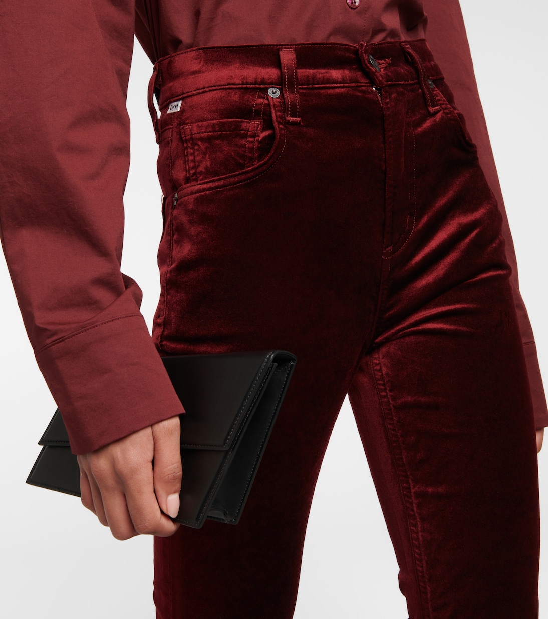 Jolene high-rise slim velvet pants | Citizens of Humanity