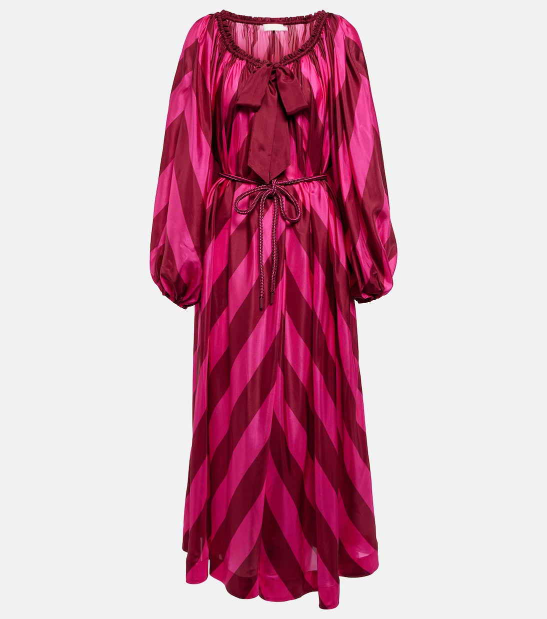 Chevron-printed silk kaftan | Zimmermann