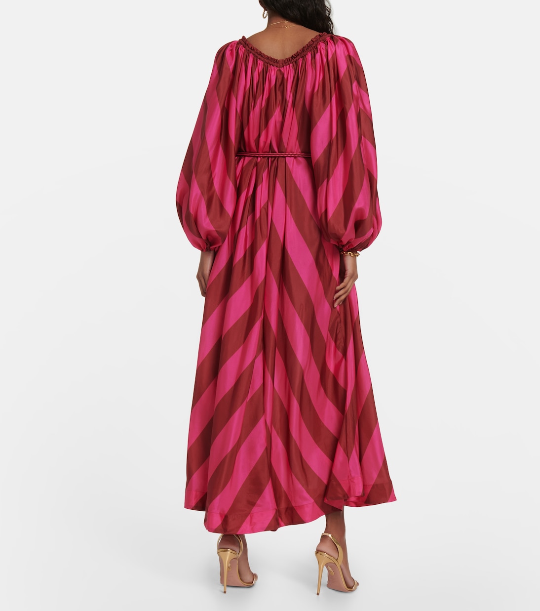 Chevron-printed silk kaftan | Zimmermann