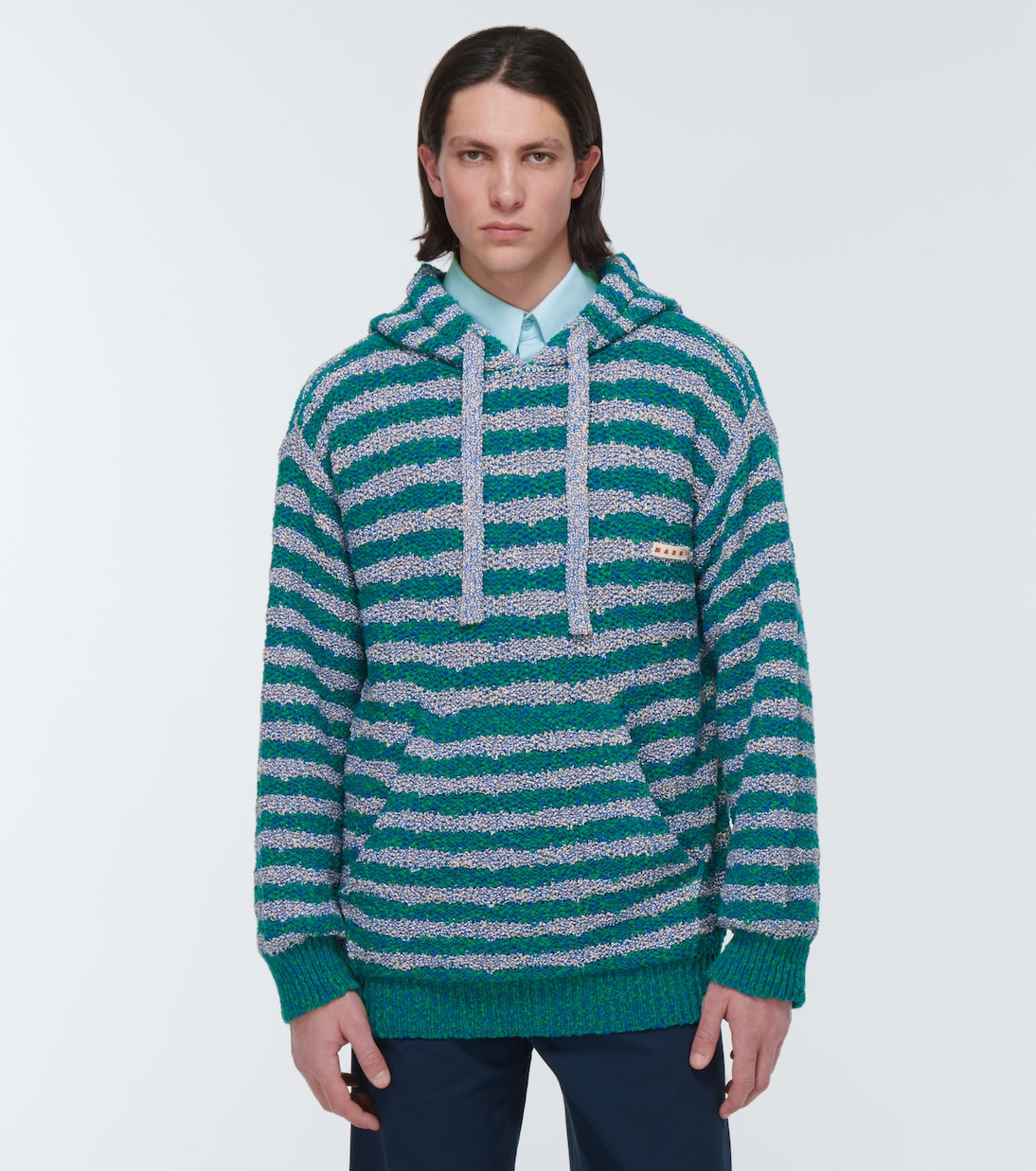 Felpa in misto cotone a righe | Marni