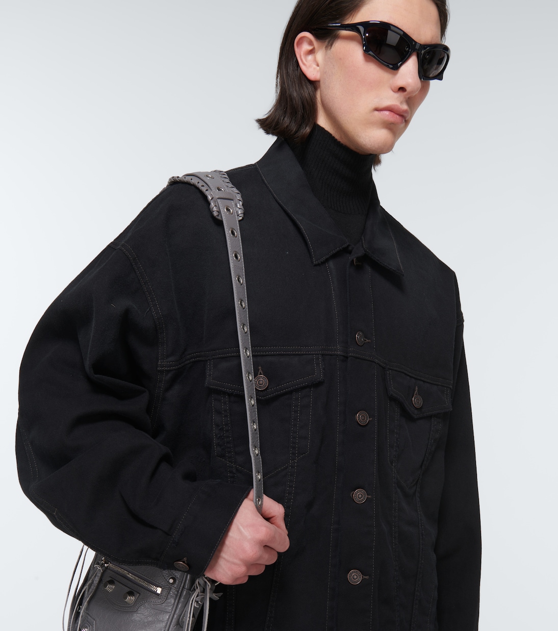 BB Icon oversized denim jacket | Balenciaga