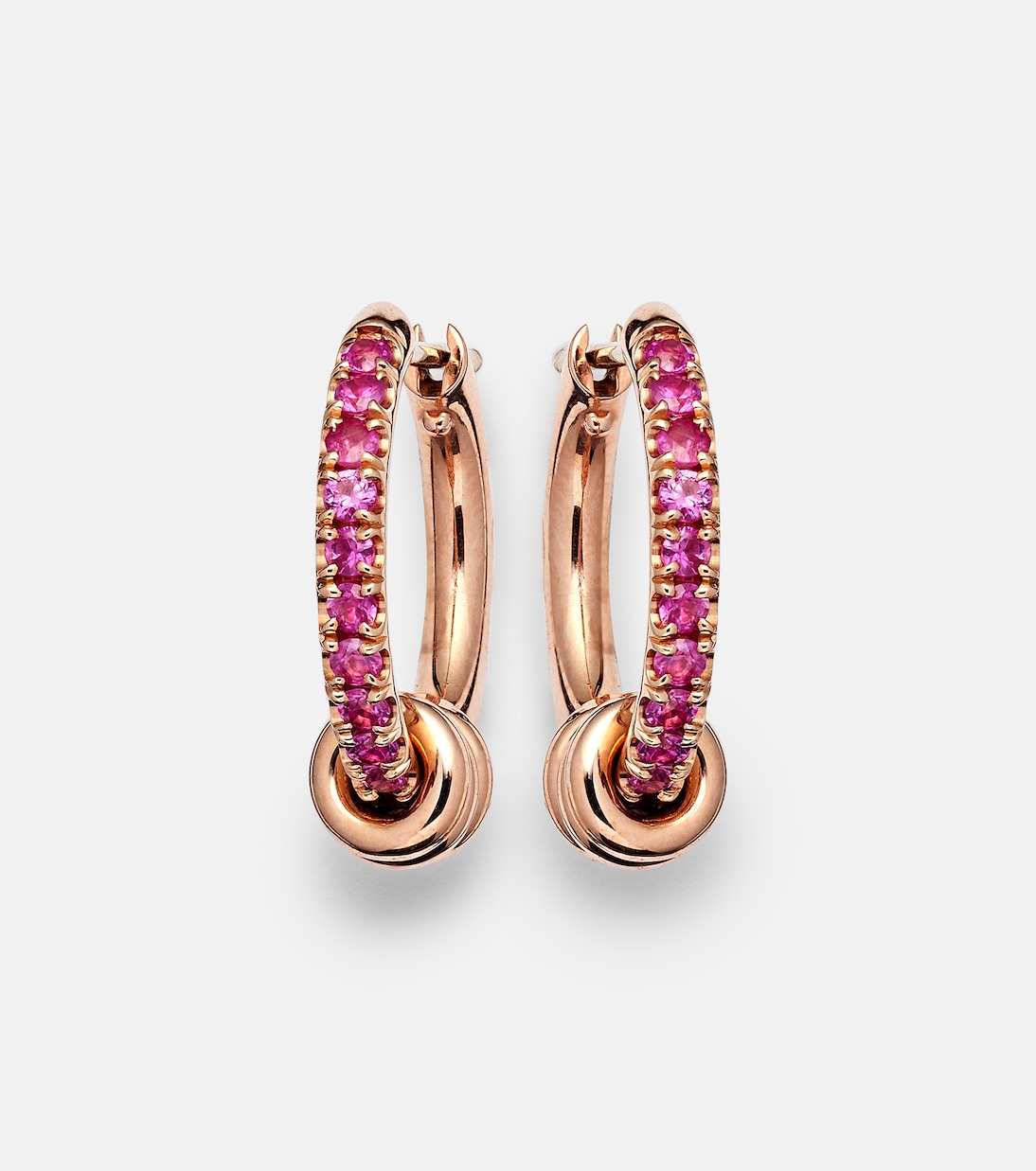 Orecchini in oro rosa 18kt con zaffiri - SPINELLI KILCOLLIN, stile giovane e moderno