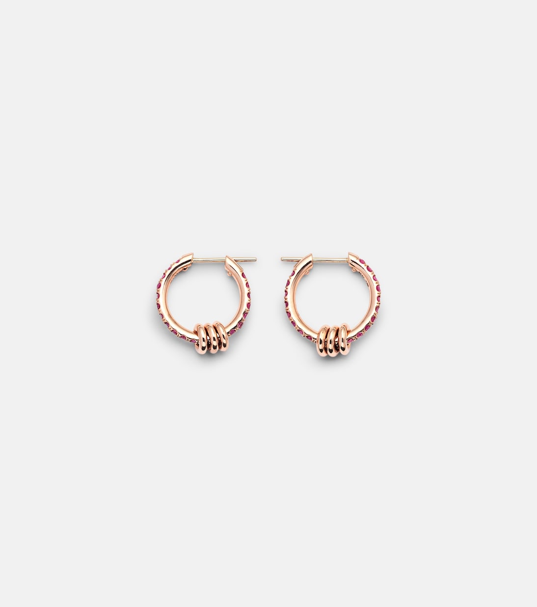 Orecchini in oro rosa 18kt con zaffiri - SPINELLI KILCOLLIN, stile giovane e moderno
