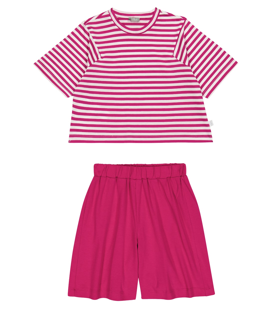T-shirt e shorts in misto cotone | Il Gufo