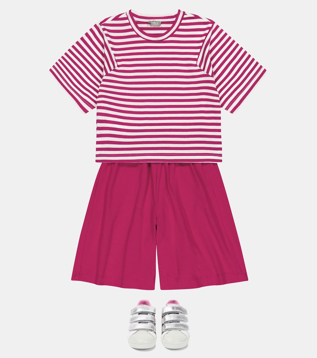 T-shirt e shorts in misto cotone | Il Gufo